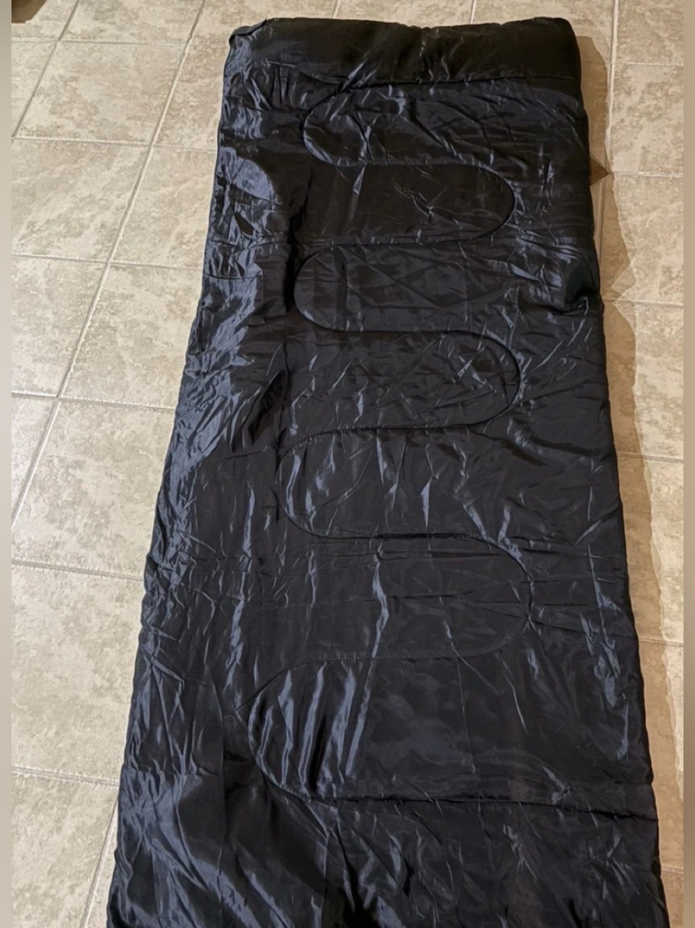 AD Sutton & Sons Black Adult Size Sleeping Bag. Packable Sleeping Bags